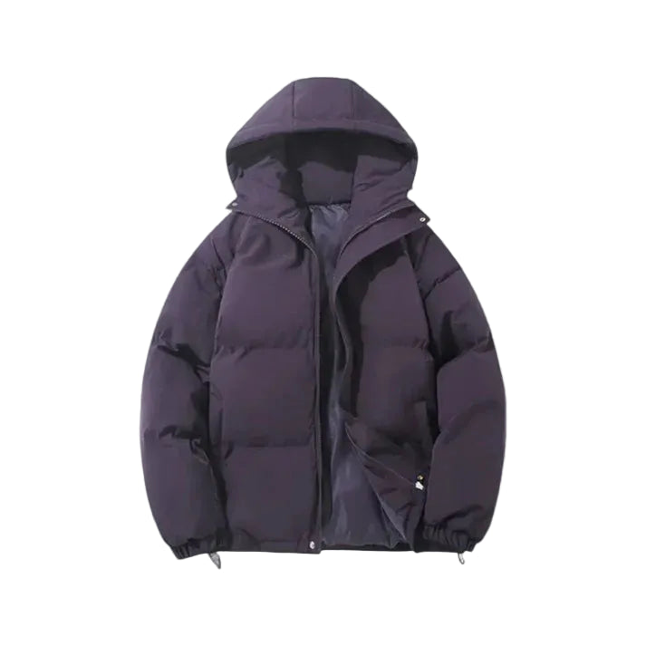 Krótka kurtka puchowa z kapturem dla kobiet-Olave