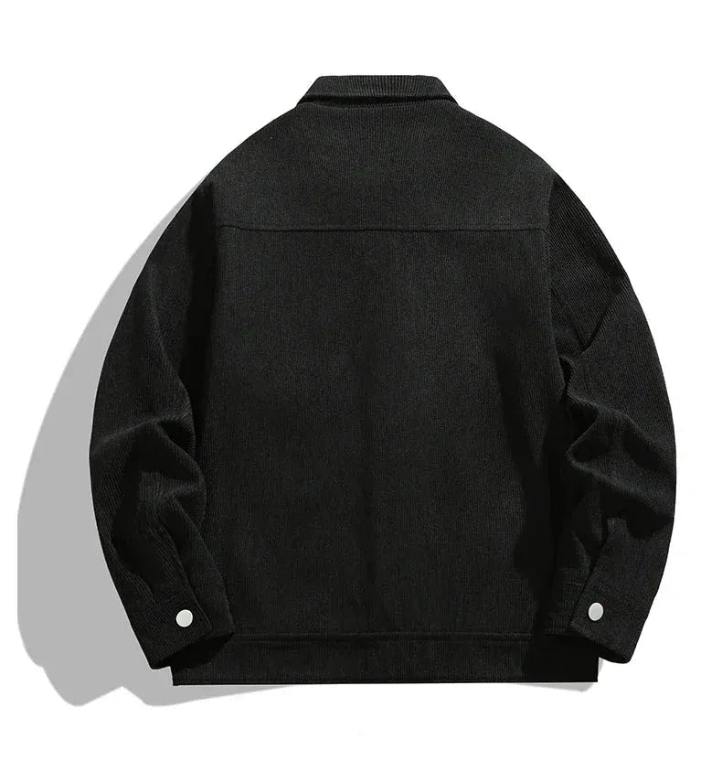 Damska koszula wierzchnia zapinana na guziki z naszywanymi kieszeniami-Jacket for women-Olave
