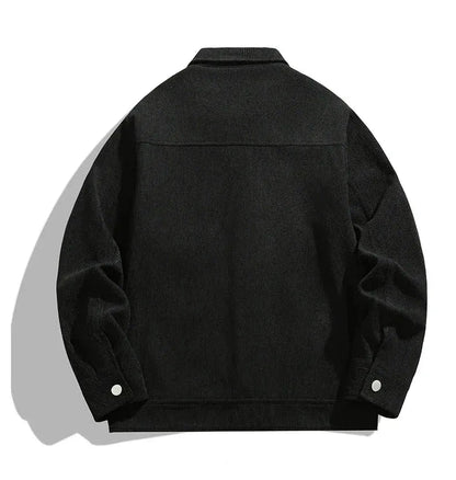 Damska koszula wierzchnia zapinana na guziki z naszywanymi kieszeniami-Jacket for women-Olave