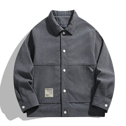 Damska koszula wierzchnia zapinana na guziki z naszywanymi kieszeniami-Jacket for women-Olave