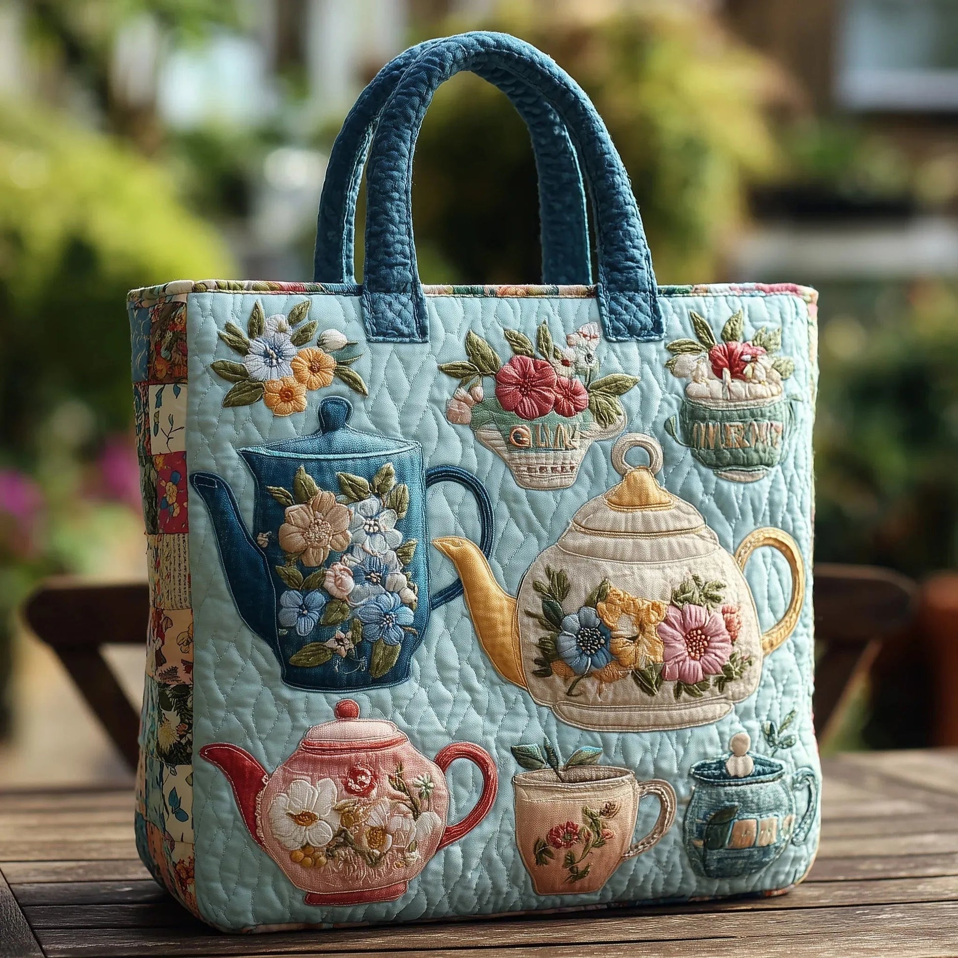 Damska pikowana torba typu tote z motywem pianina-Accessories for Women-Olave