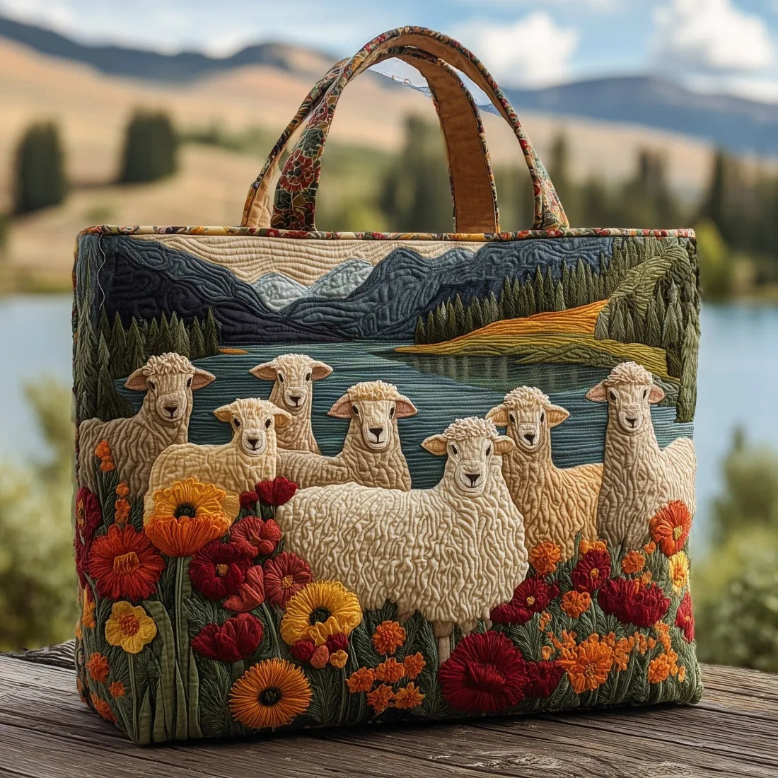 Damska pikowana torba typu tote z motywem pianina-Accessories for Women-Olave
