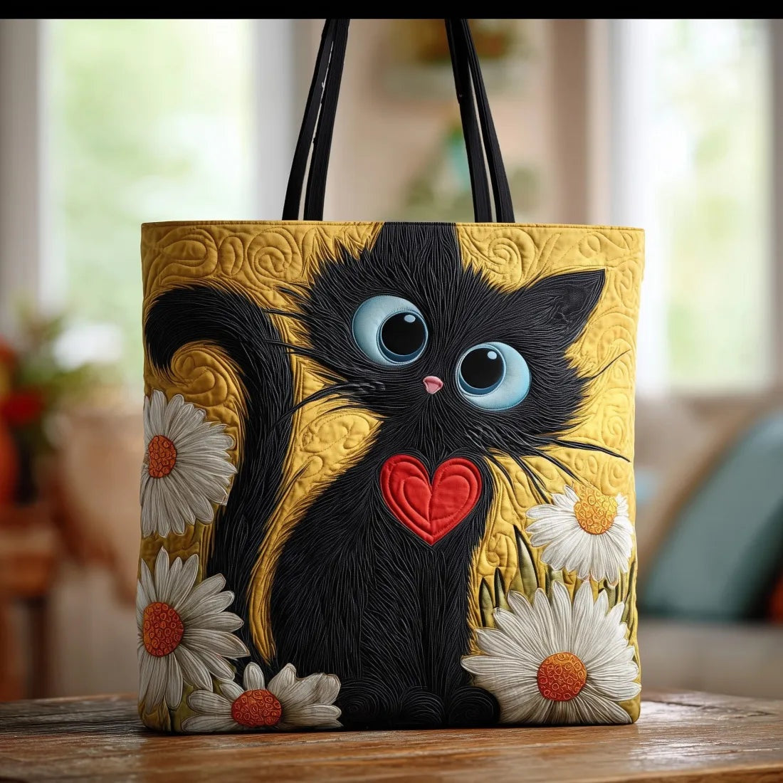 Damska pikowana torba typu tote z motywem pianina-Accessories for Women-Olave