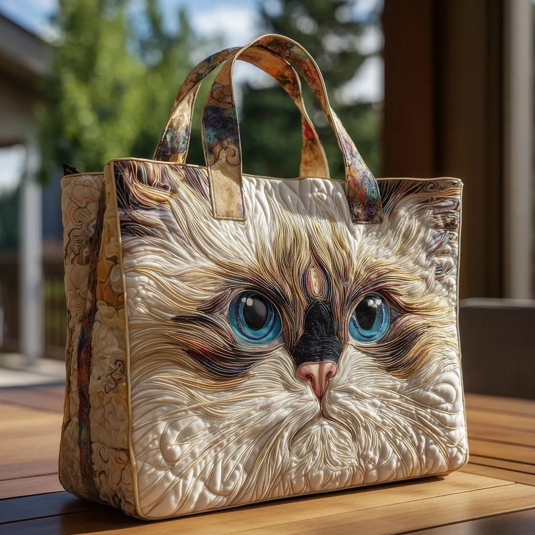 Damska pikowana torba typu tote z motywem pianina-Accessories for Women-Olave