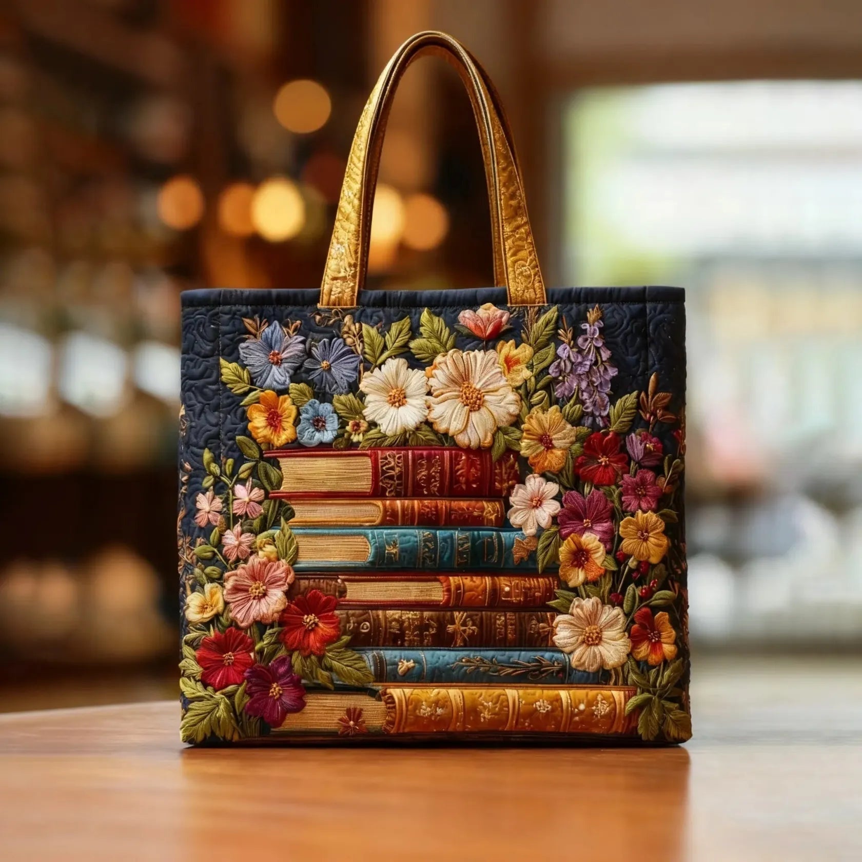 Damska pikowana torba typu tote z motywem pianina-Accessories for Women-Olave