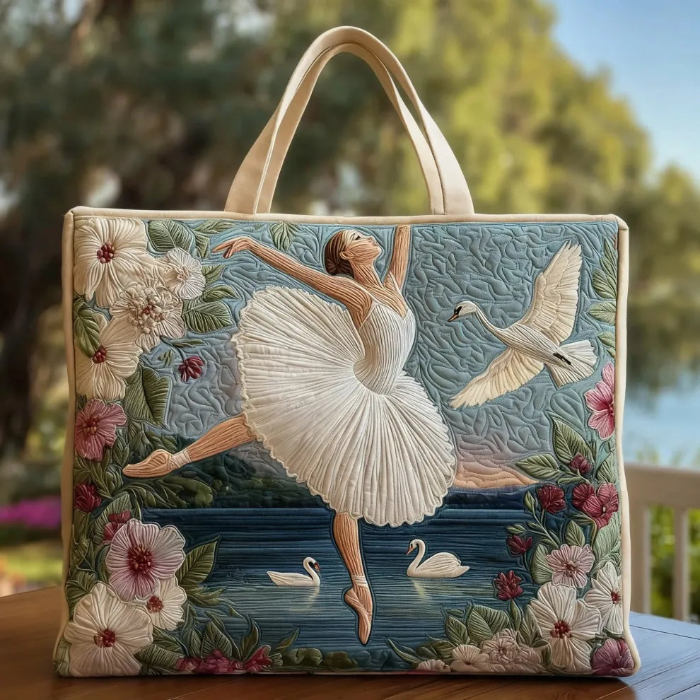 Damska pikowana torba typu tote z motywem pianina-Accessories for Women-Olave