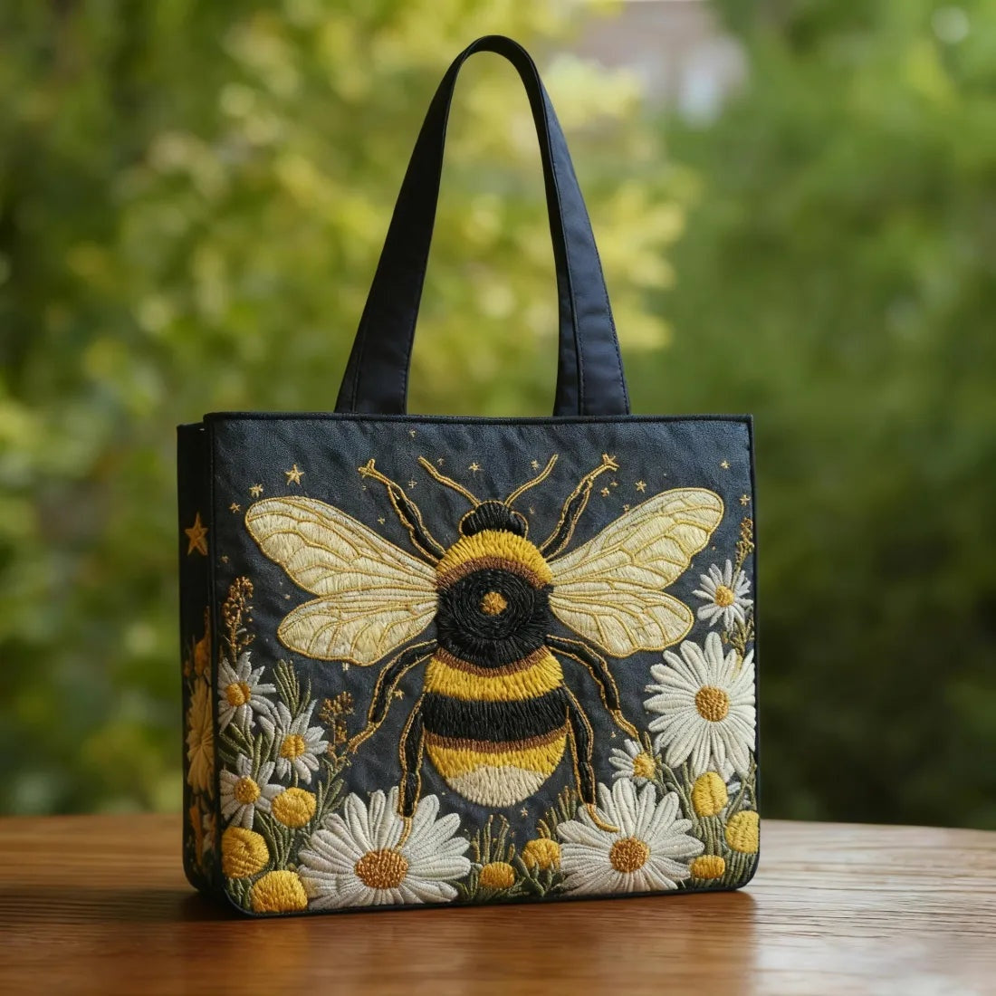 Damska pikowana torba typu tote z motywem pianina-Accessories for Women-Olave