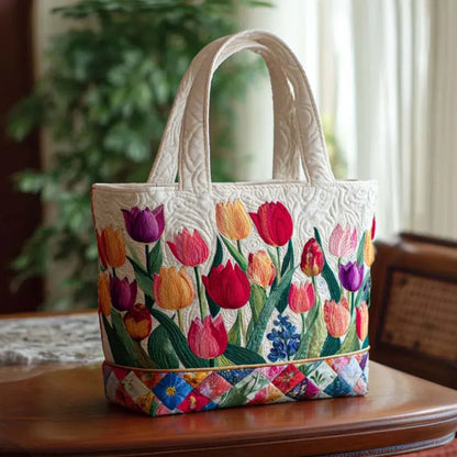 Damska pikowana torba typu tote z motywem pianina-Accessories for Women-Olave