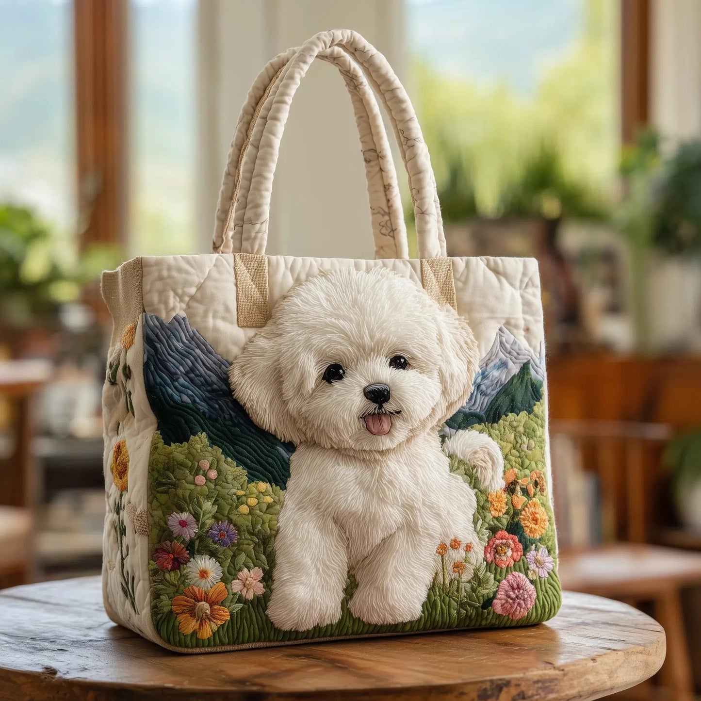Damska pikowana torba typu tote z motywem pianina-Accessories for Women-Olave