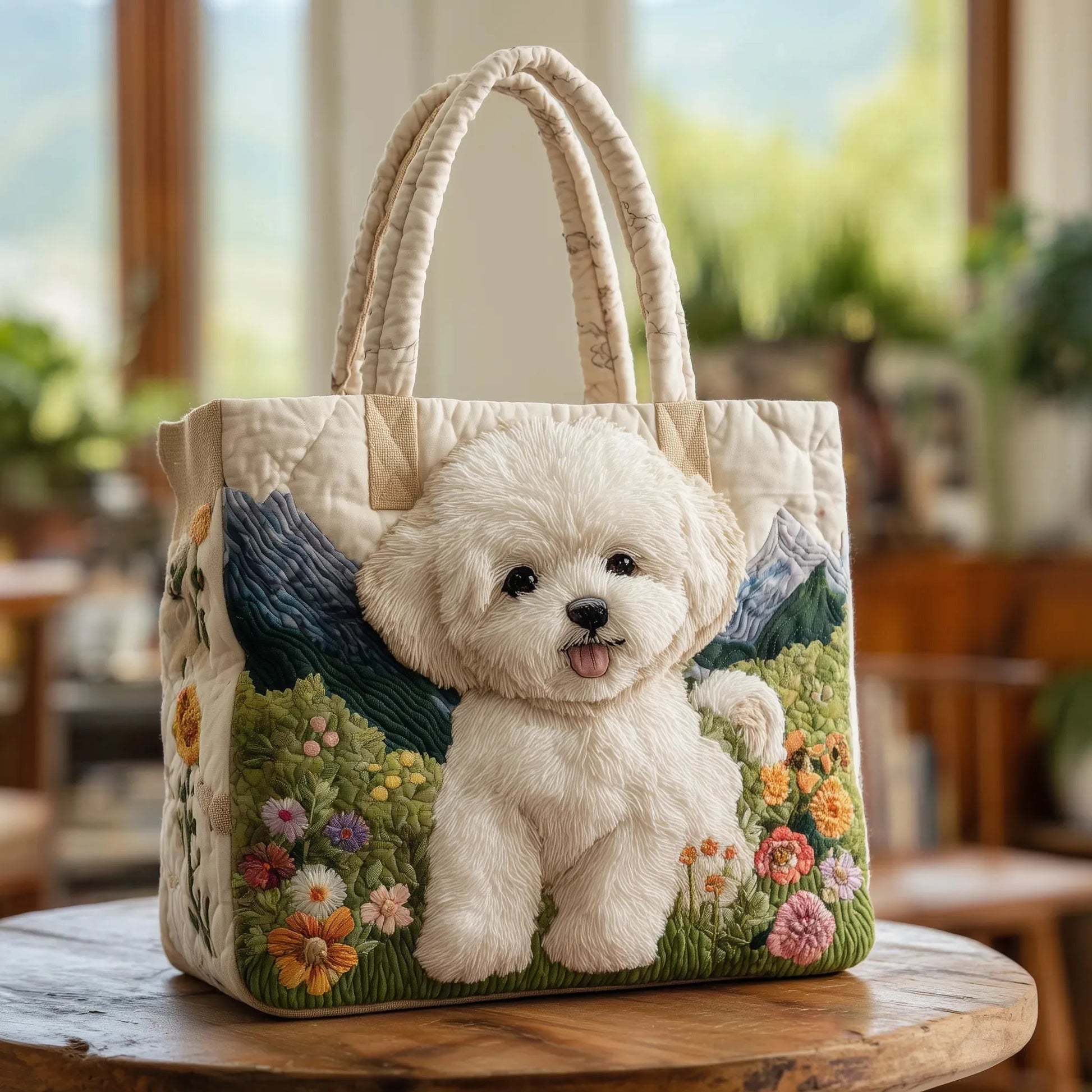 Damska pikowana torba typu tote z motywem pianina-Accessories for Women-Olave