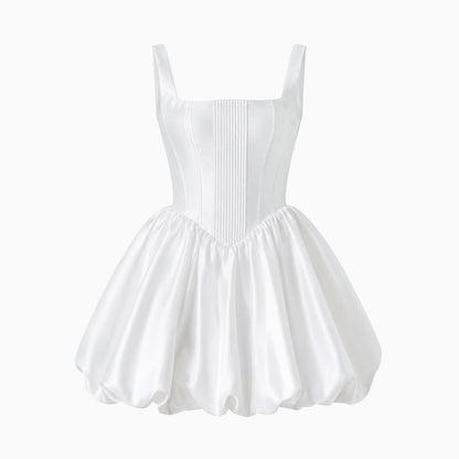 Damska sukienka mini typu gorsetowego bez rękawów-Mini Dress-Olave