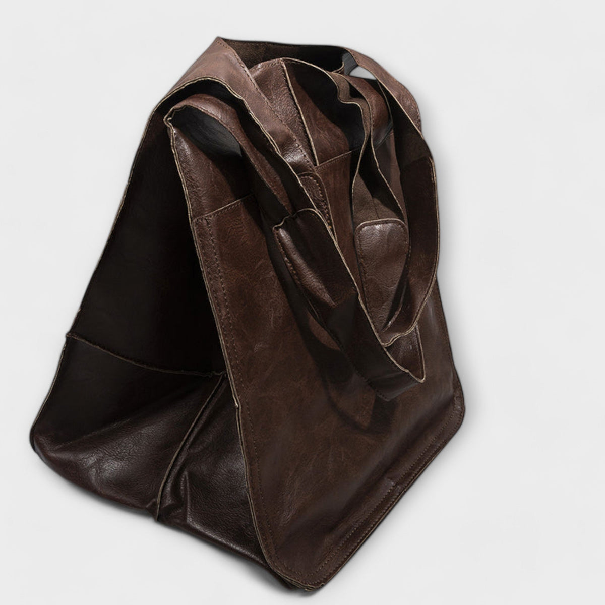 Damska torba typu tote oversize z przednią kieszenią-Accessories for Women-Olave