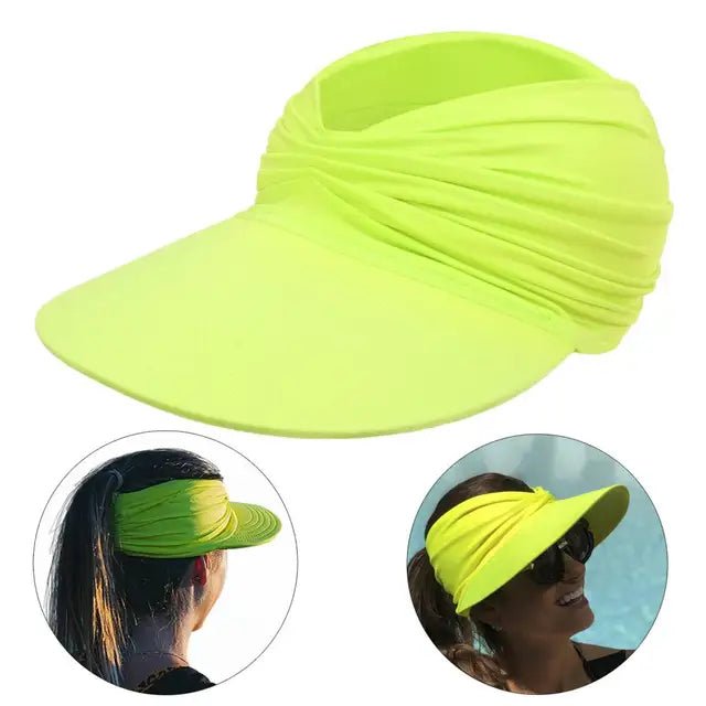 Damski daszek z szerokim rondem i ozdobnym splotem-Accessories for Women-Olave