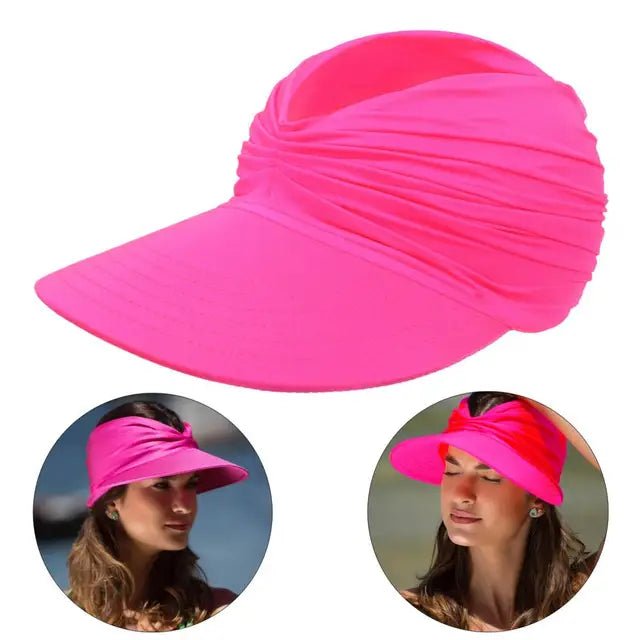 Damski daszek z szerokim rondem i ozdobnym splotem-Accessories for Women-Olave