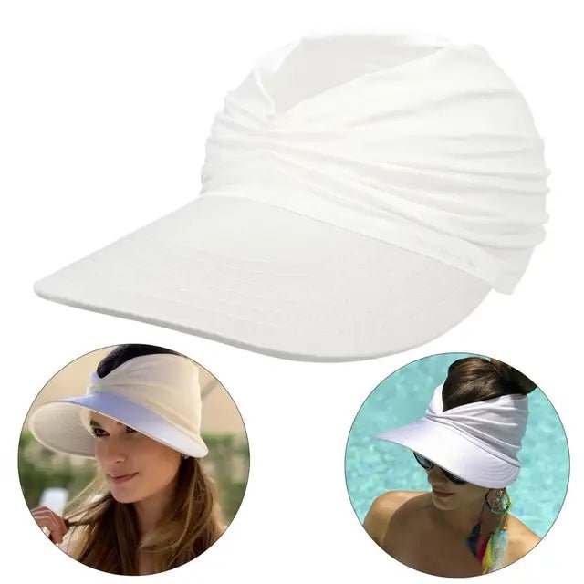 Damski daszek z szerokim rondem i ozdobnym splotem-Accessories for Women-Olave