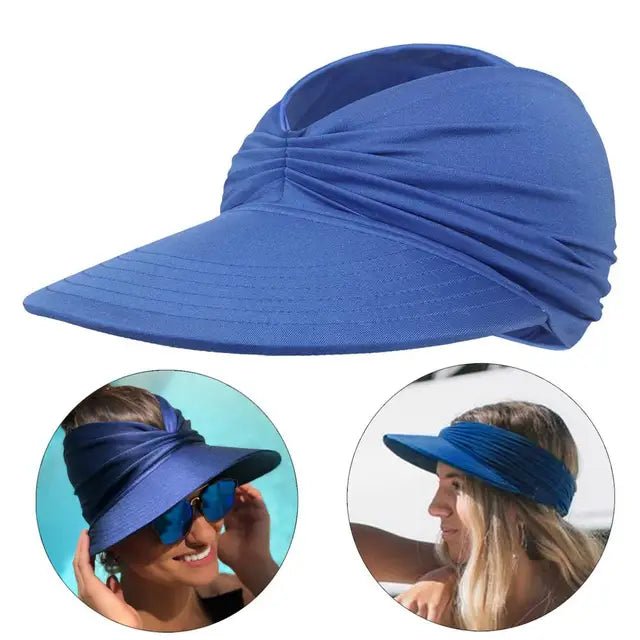 Damski daszek z szerokim rondem i ozdobnym splotem-Accessories for Women-Olave