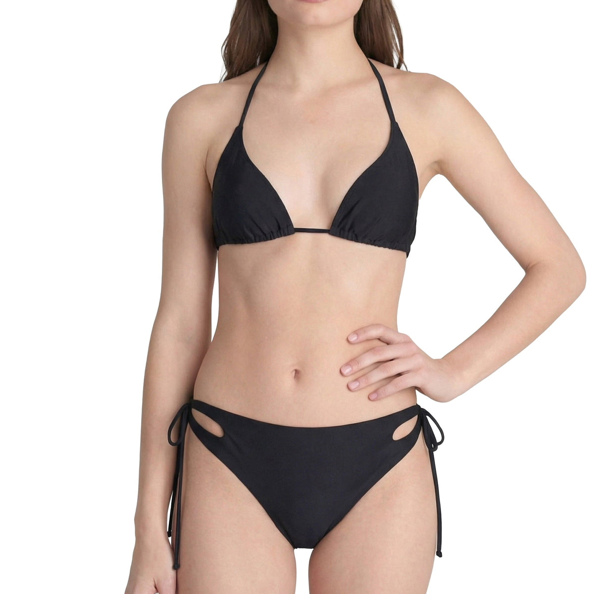 Damski dwuczęściowy strój kąpielowy typu bikini z wycięciami-Swimwear for Women-Olave