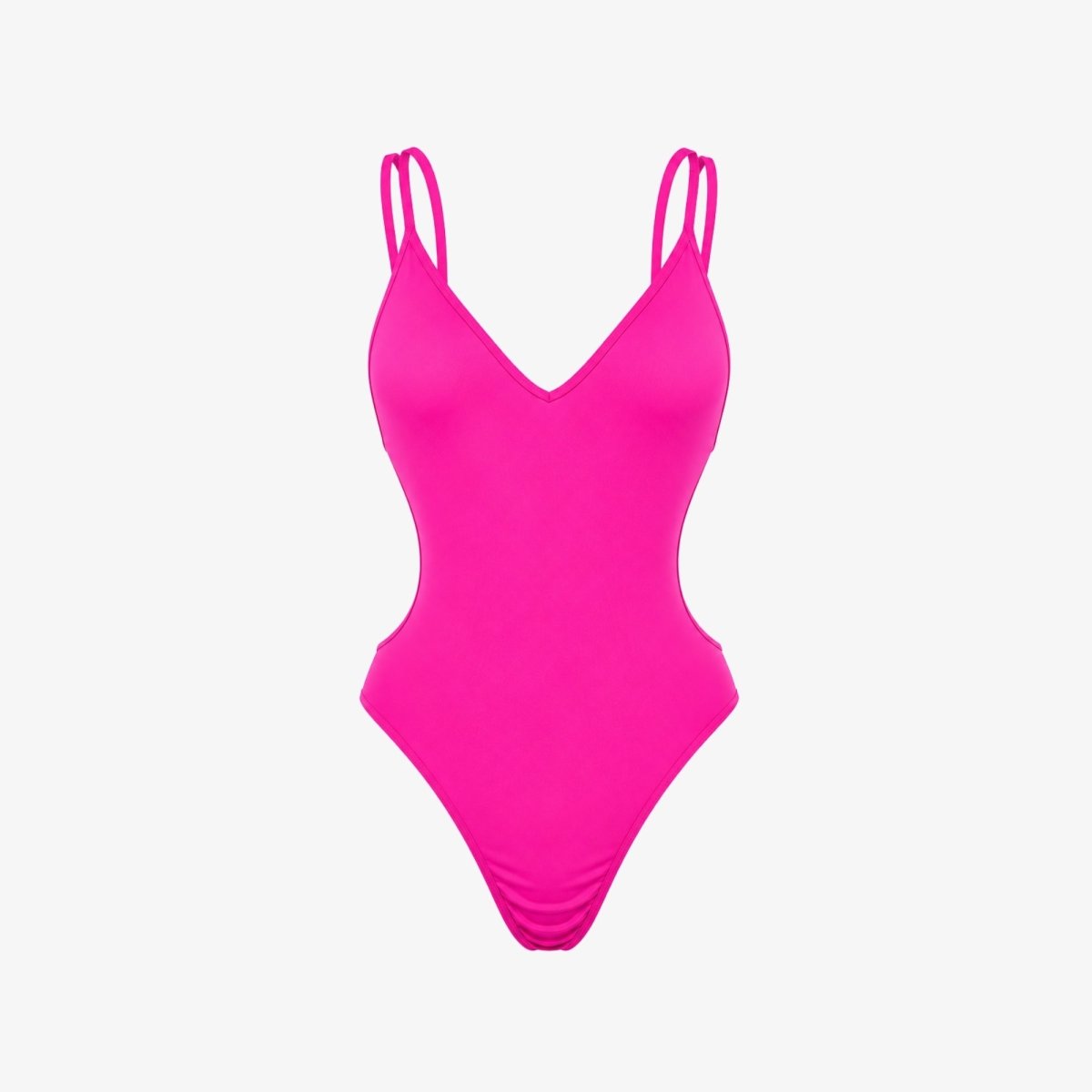 Damski strój kąpielowy jednoczęściowy z wycięciami po bokach-Swimwear for Women-Olave