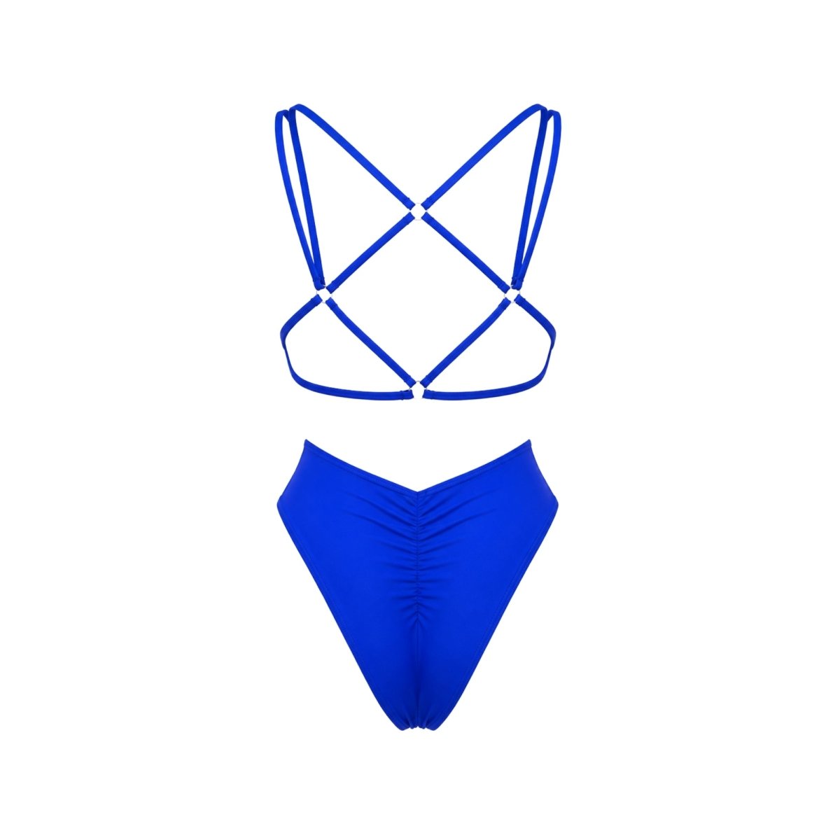 Damski strój kąpielowy jednoczęściowy z wycięciami po bokach-Swimwear for Women-Olave