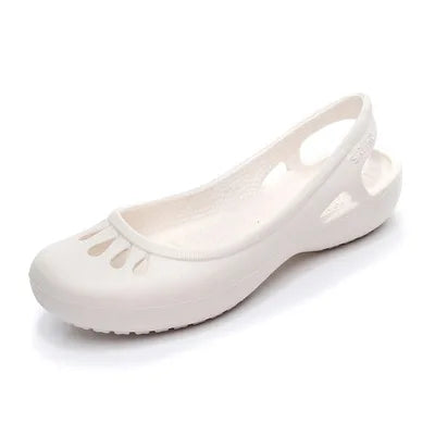 Damskie baleriny typu slingback z tworzywa jelly-Footwear for women-Olave