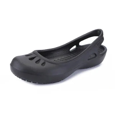 Damskie baleriny typu slingback z tworzywa jelly-Footwear for women-Olave