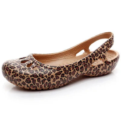 Damskie baleriny typu slingback z tworzywa jelly-Footwear for women-Olave
