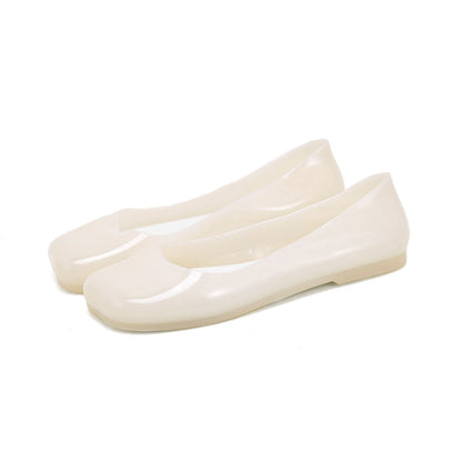 Damskie baleriny żelowe z brokatem-Footwear for women-Olave