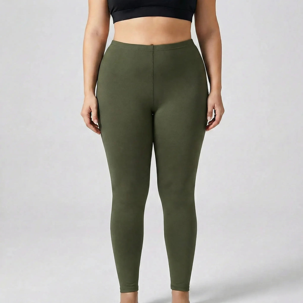 Damskie legginsy sportowe z wysokim stanem-Leggings for women-Olave