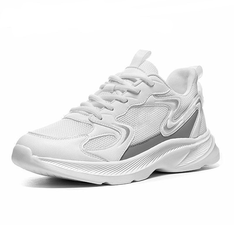 Damskie masywne sneakersy sznurowane z panelami z siateczki-Footwear for women-Olave