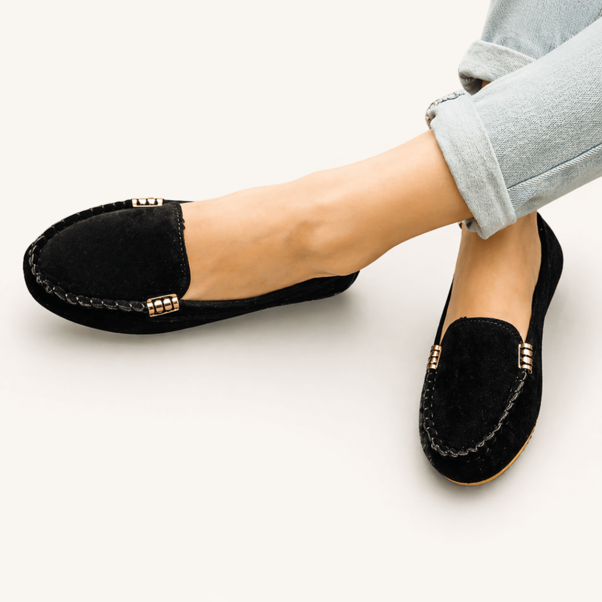 Damskie mokasyny wsuwane-Footwear for women-Olave