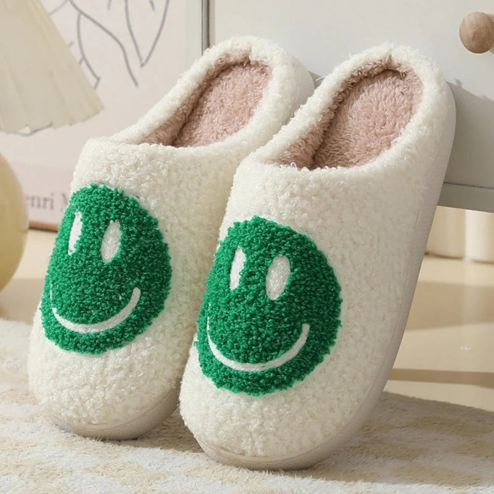 Damskie puszyste kapcie z buźką-Footwear for women-Olave