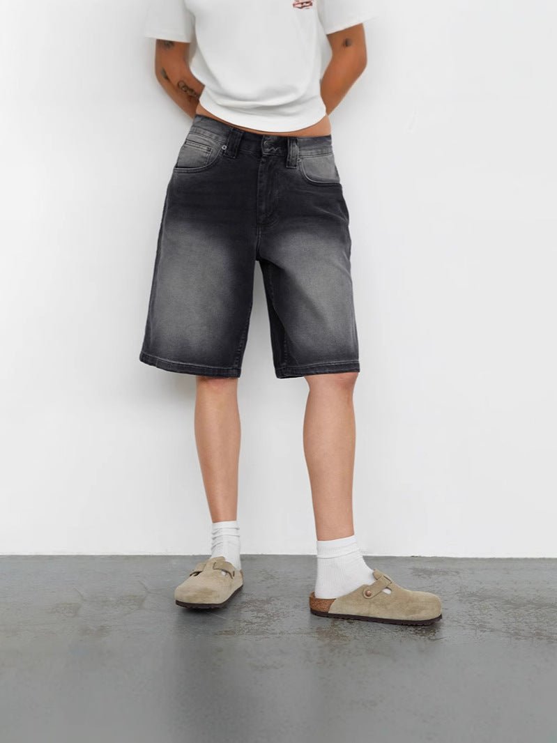Damskie szorty jeansowe z wysokim stanem-Shorts for women-Olave
