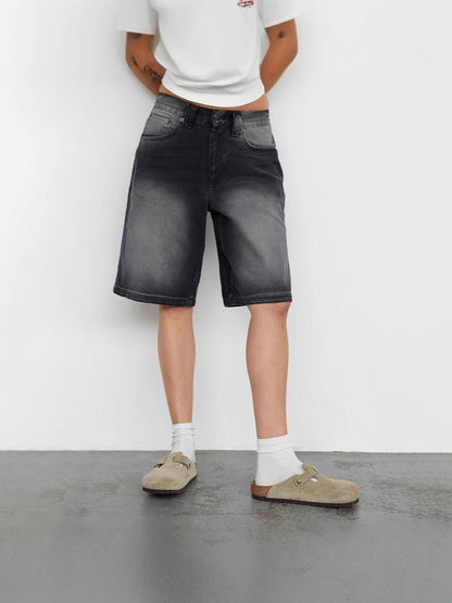 Damskie szorty jeansowe z wysokim stanem-Shorts for women-Olave