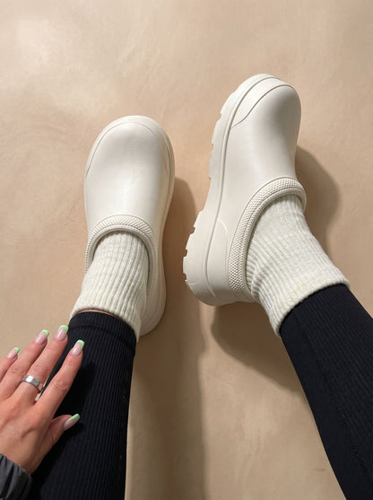 Damskie wsuwane sneakersy typu skarpetkowego na platformie-Footwear for women-Olave