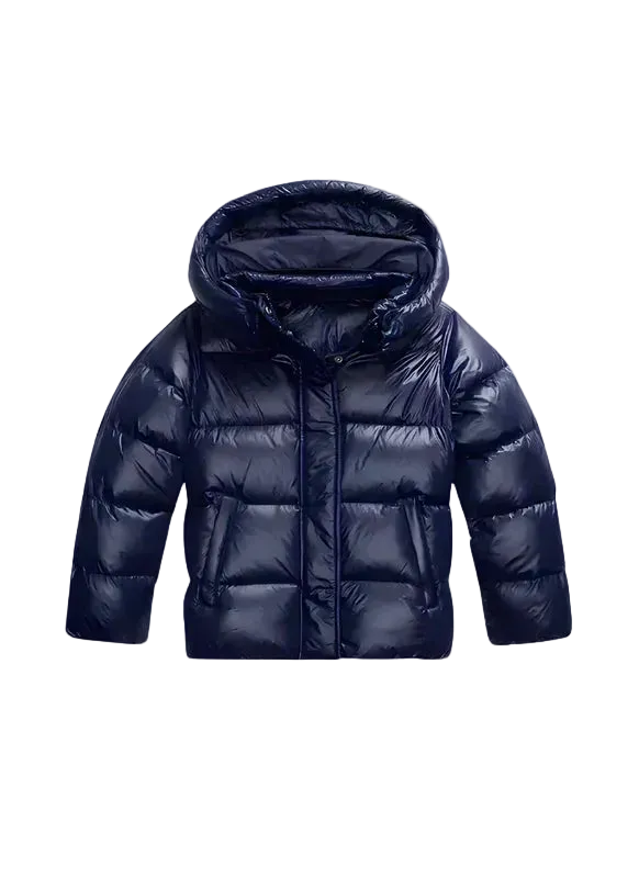 Krótka Kurtka Damska z Kapturem i Pikowaną Konstrukcją-Olave