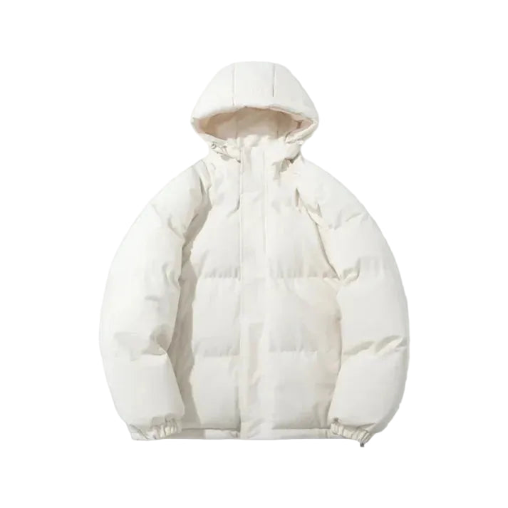 Krótka kurtka puchowa z kapturem dla kobiet-Olave