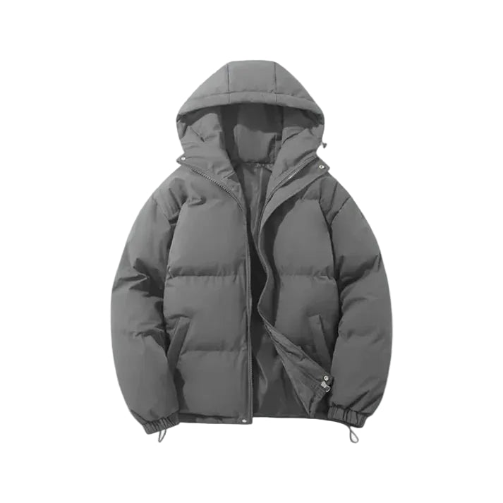 Krótka kurtka puchowa z kapturem dla kobiet-Olave