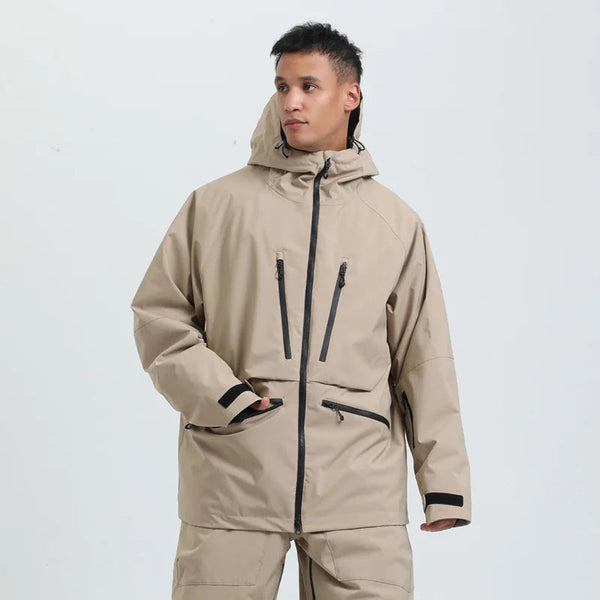 Kurtka z kapturem unisex z wieloma kieszeniami na zamek-unisex jacket-Olave