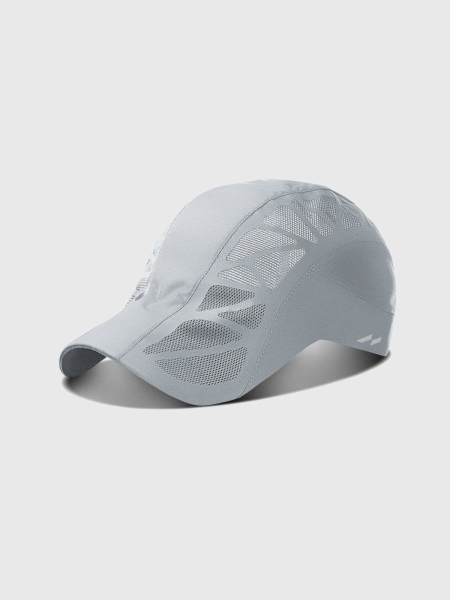 Męska czapka sportowa z panelami z siateczki-Accessories for Men-Olave
