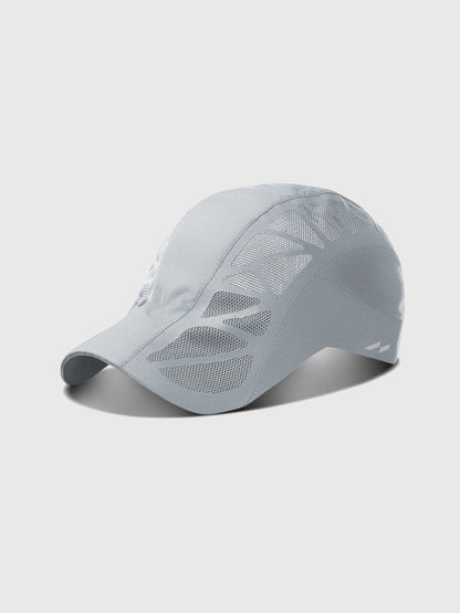 Męska czapka sportowa z panelami z siateczki-Accessories for Men-Olave