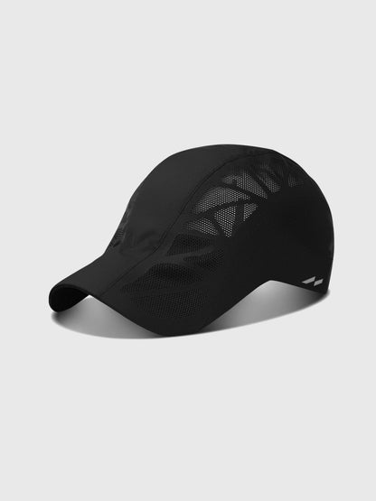 Męska czapka sportowa z panelami z siateczki-Accessories for Men-Olave
