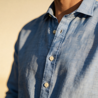 Męska koszula z krótkim rękawem zapinana na guziki-Shirts for men-Olave