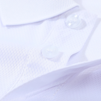 Męska koszulka polo z krótkim rękawem i zapięciem na guziki-Shirts for men-Olave