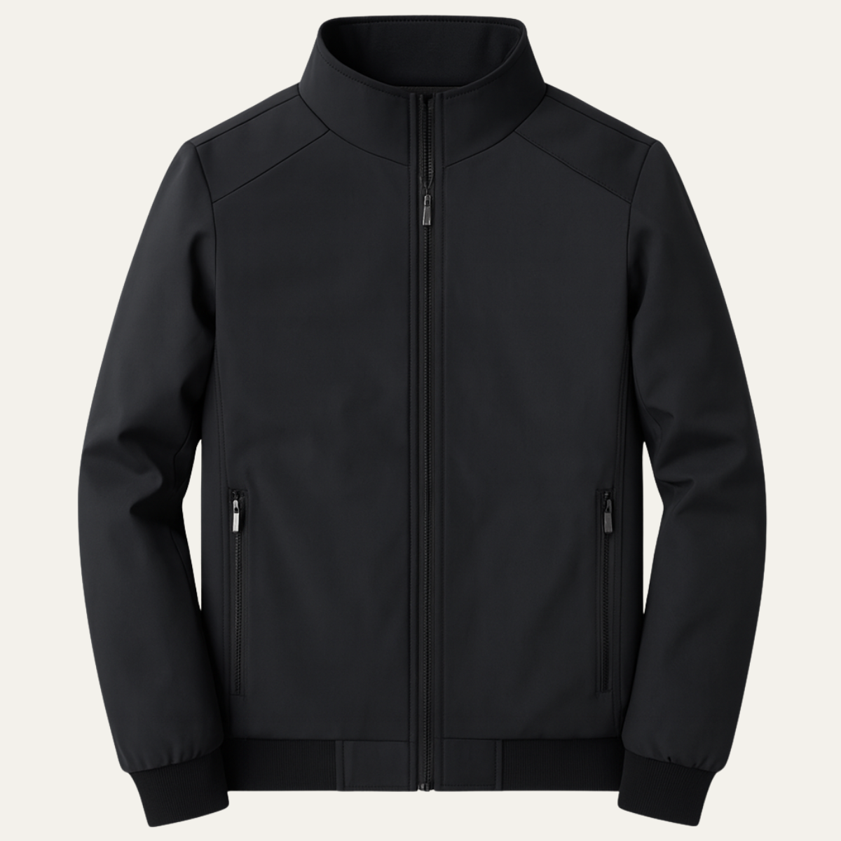 Męska kurtka bomberka ze stójką i podszewką z polaru-Jackets for men-Olave