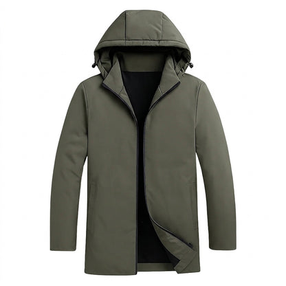 Męska kurtka z kapturem zapinana na zamek-Jackets for men-Olave