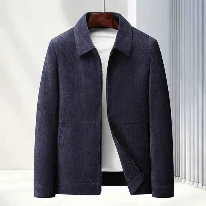 Męska kurtka zapinana na zamek o fakturowanej strukturze-Jackets for men-Olave