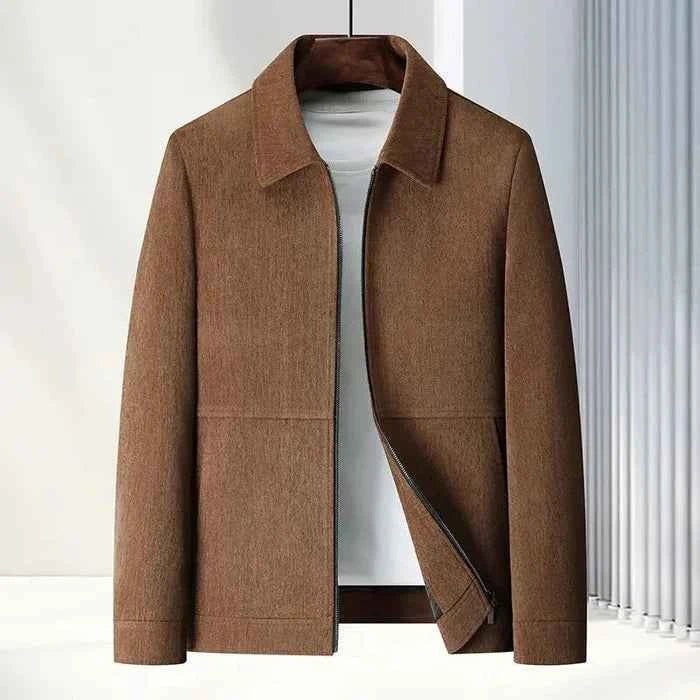 Męska kurtka zapinana na zamek o fakturowanej strukturze-Jackets for men-Olave