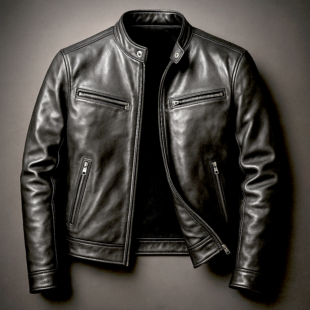 Męska kurtka ze stójką i zapięciem na zamek-Jackets for men-Olave