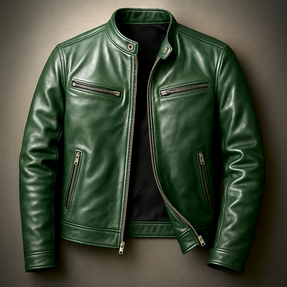 Męska kurtka ze stójką i zapięciem na zamek-Jackets for men-Olave