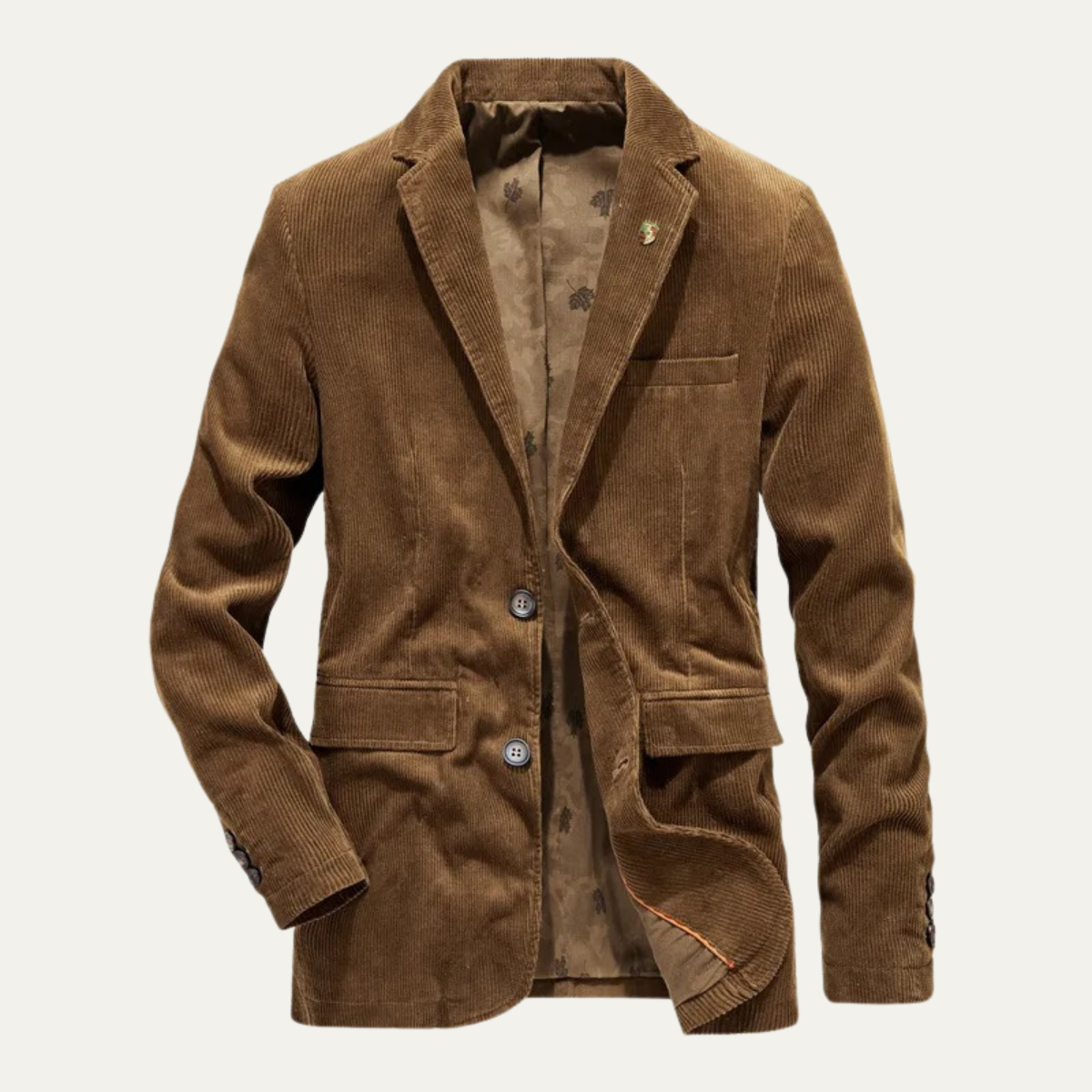 Męska marynarka sztruksowa zapinana na guziki-Blazer for men-Olave